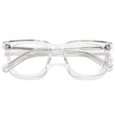 Square Plastic Glasses Frame for Men Women Spring Hinges Transparent Eyeglasses