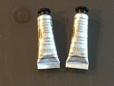 2 X L'Occitane En Provence Cooling Hand Creme Gel 0.3 oz each Travel Size