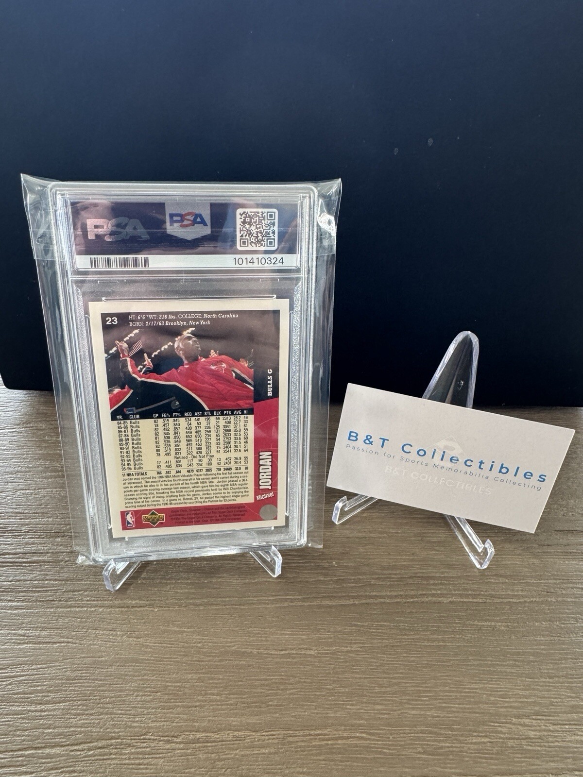 1996 Collector’s Choice #23 Michael Jordan PSA 9 MINT Chicago Bulls HOF GOAT 🔥 view 4