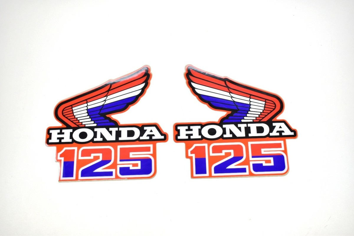 Plastic + Decal Kit 85-86 Honda CR125R Front Rear Fender Shrouds