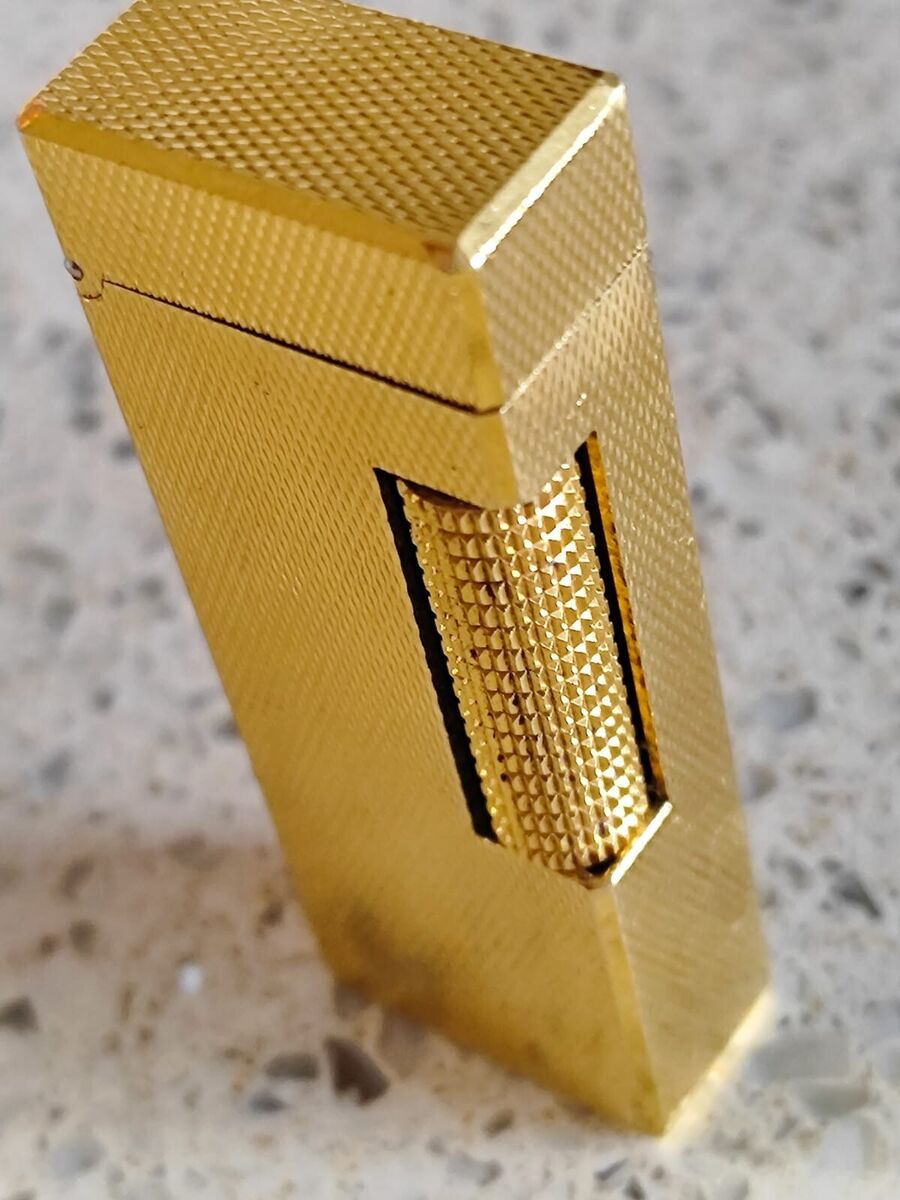 Vintage Dunhill Rollagas Lighter Gold Plated Working swiss Vintage Dunhill Rollagas Lighter Gold Plated Working swiss