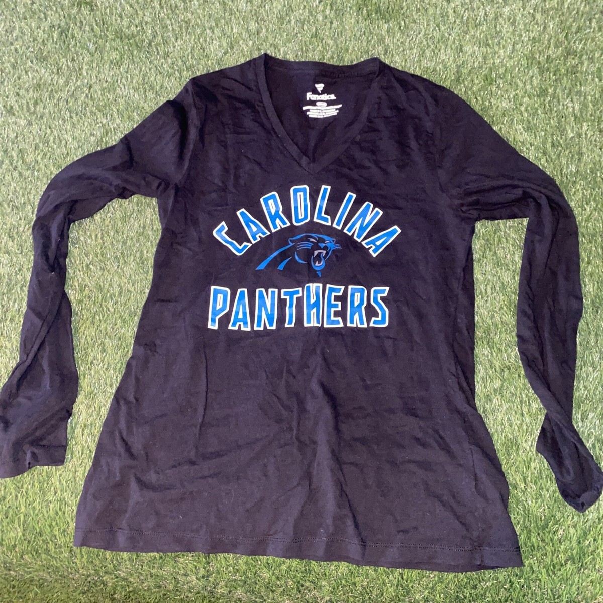 Carolina Panthers Fanatics Shirt Womens Medium Black