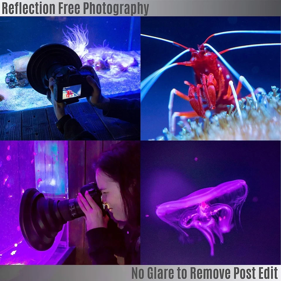 Camera Lens Anti Reflection Lens Hood Skirt Antireflection Universal for 49-82mm - Image 4 of 4