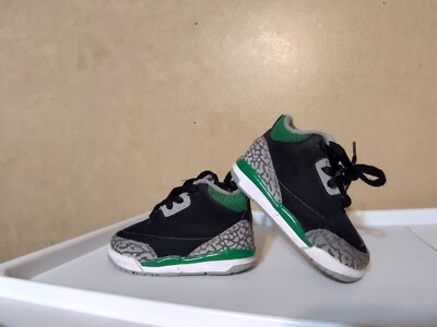 Jordan Retro Pine Green Unisex Baby Shoes Size 4c Boy Girl Green
