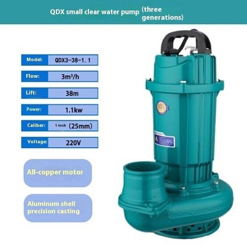 QDX Clear Water Pump Household 220V High Head Submersible Pump Irrigation - Picture 16 of 46