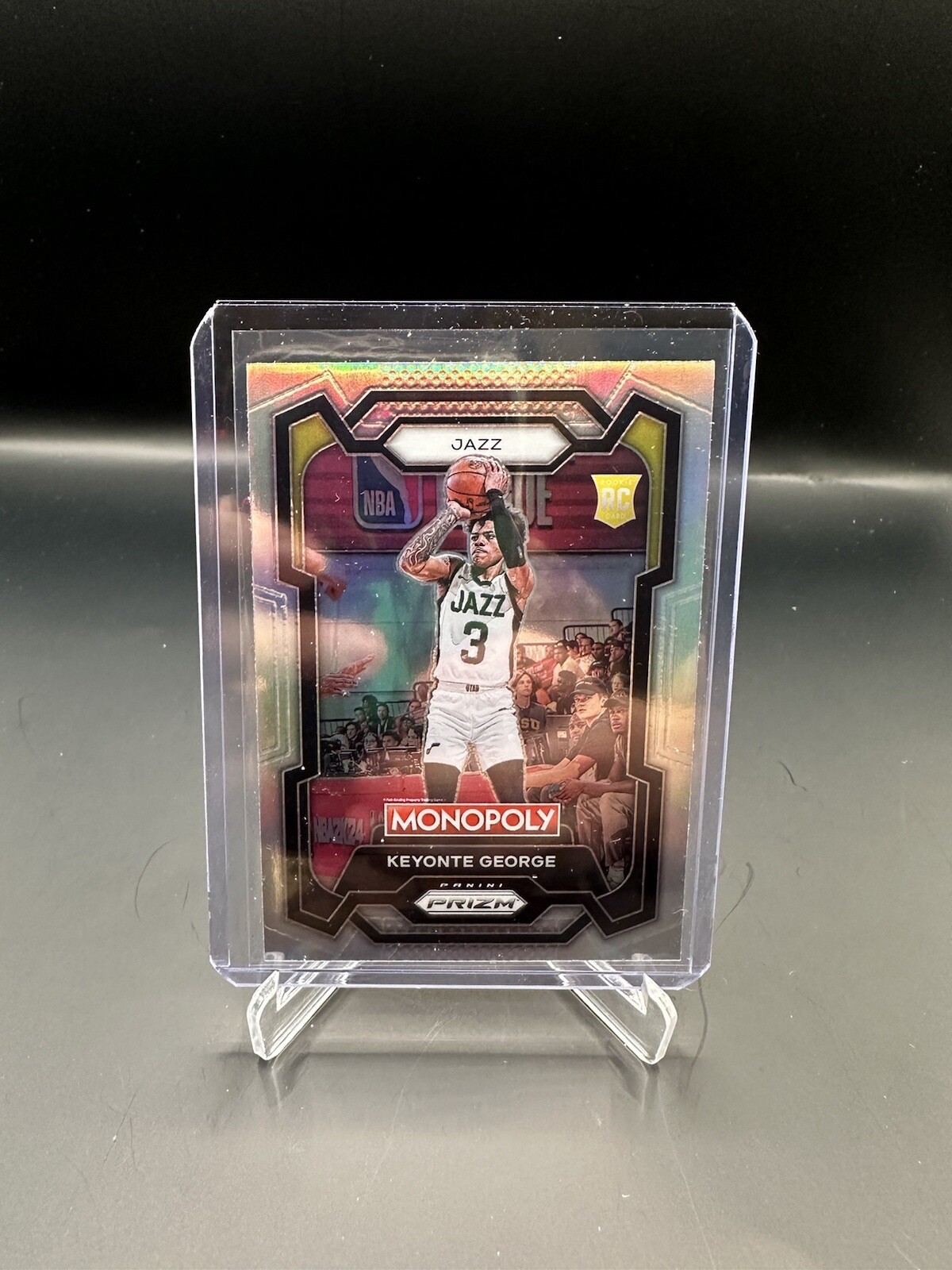 2023-24 Panini Monopoly Prizm Keyonte George Silver Prizm Rookie  Jazz #87 RC
