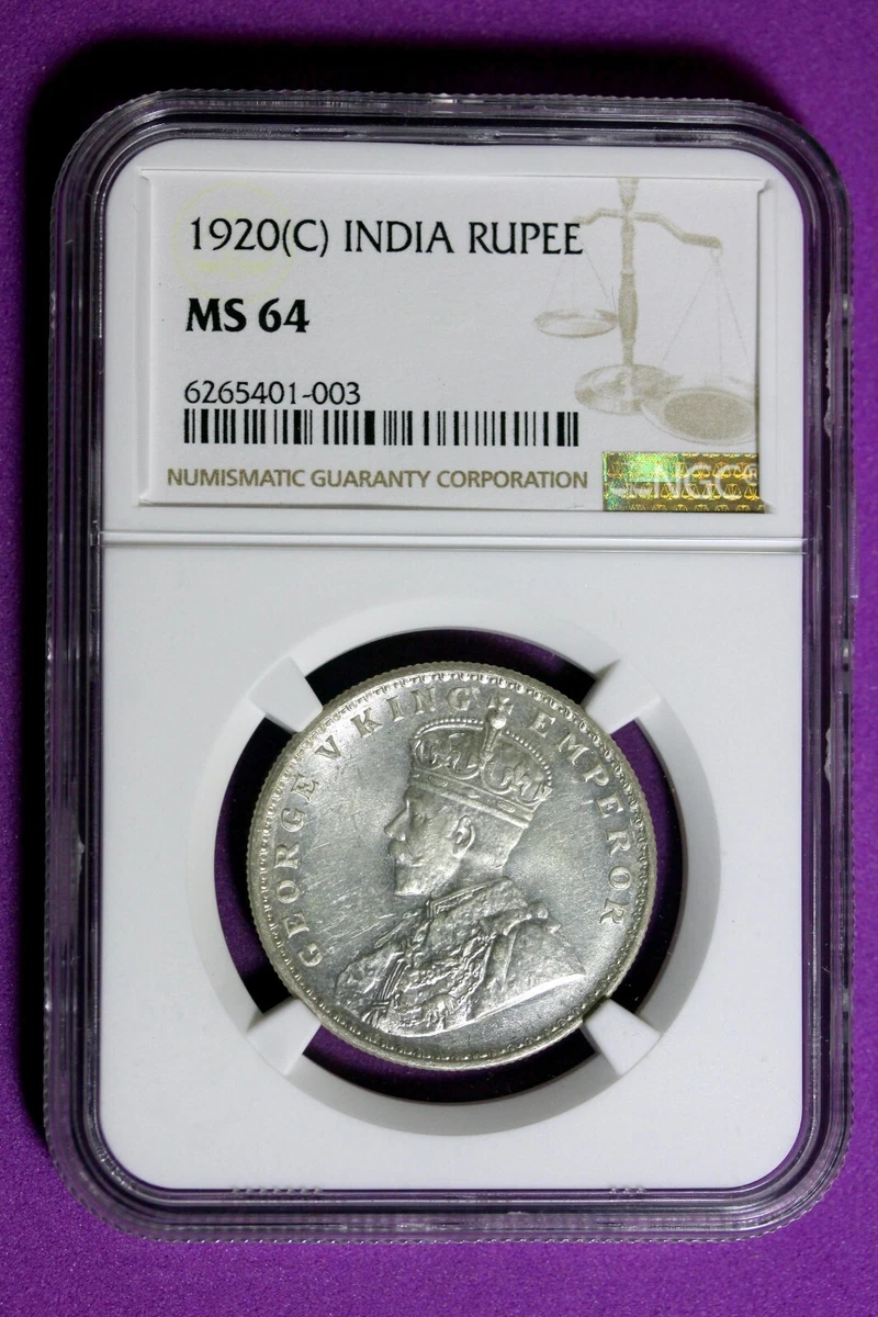 Silver NGC Grade MS 64 British Indian Coins for sale | eBay