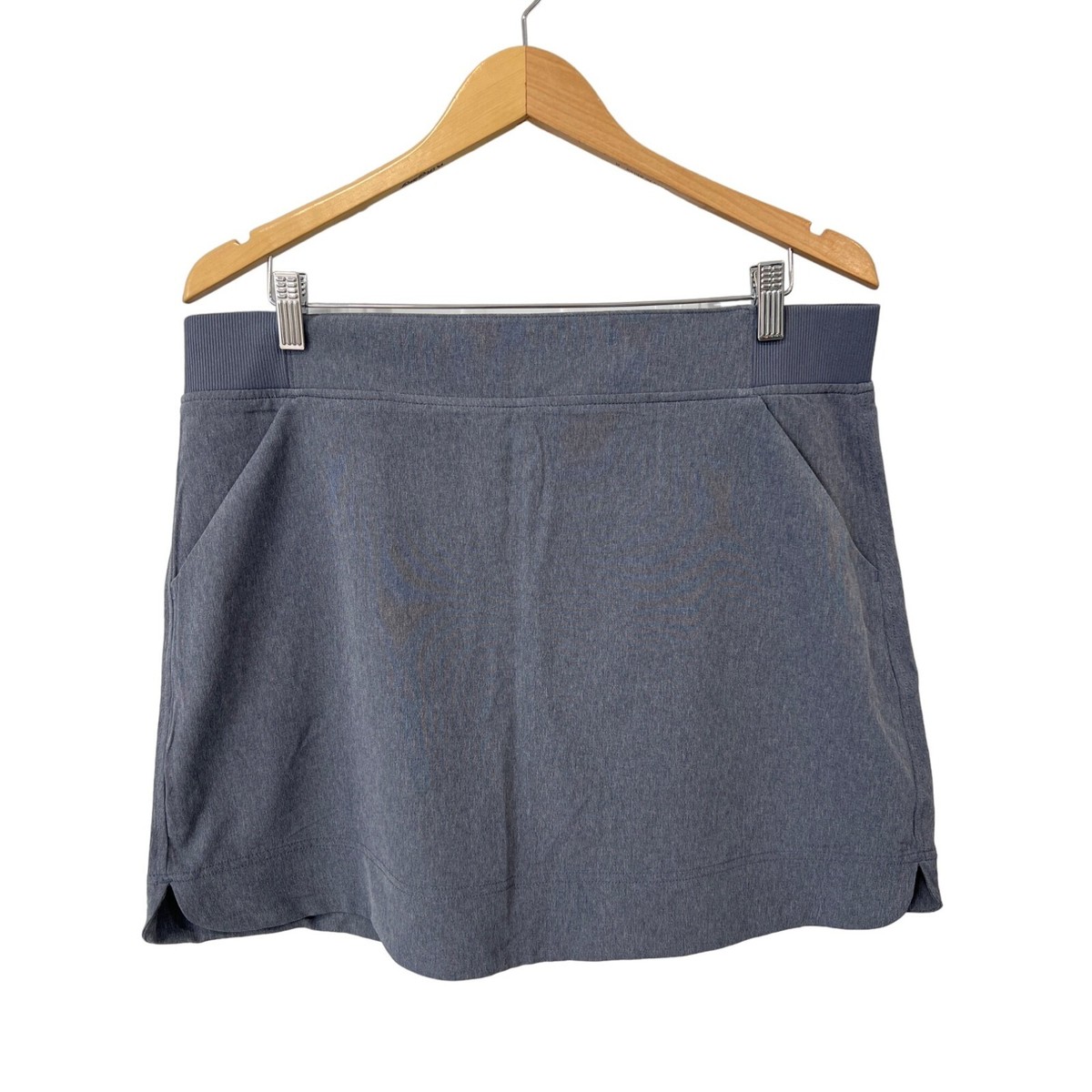 32 Degrees Cool Skort Women L Tennis Sport Athleisure Gray Pocket