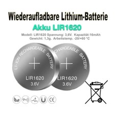 LIR1620 Wiederaufladbare CMOS RTC BIOS Batter...