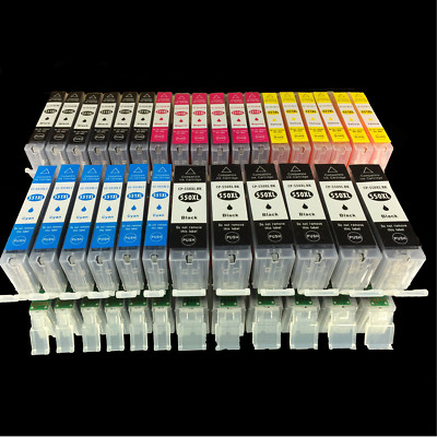 30x tinte Patrone für Canon PIXMA IP7250 MG5655 MG6350 MG6450 MG6650 mit CHIP
