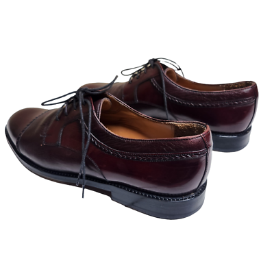 Mezlan mens maroon leather lace up oxfords Sz 8.5 | eBay