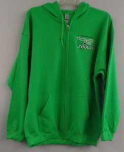 NFL Philadelphia Eagles Vintage Logo Full Zip Hood Sweatshirt S-4XL, LT-4XLT New