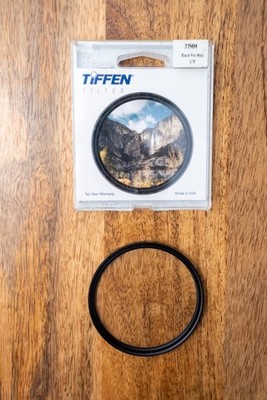 Tiffen black pro-mist filter 77mm grade 1/8
