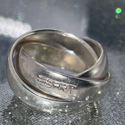 Esprit 925 Silber Roll- Ring, 3in1, RB-ca.1.2cm, 11.6g, RG51