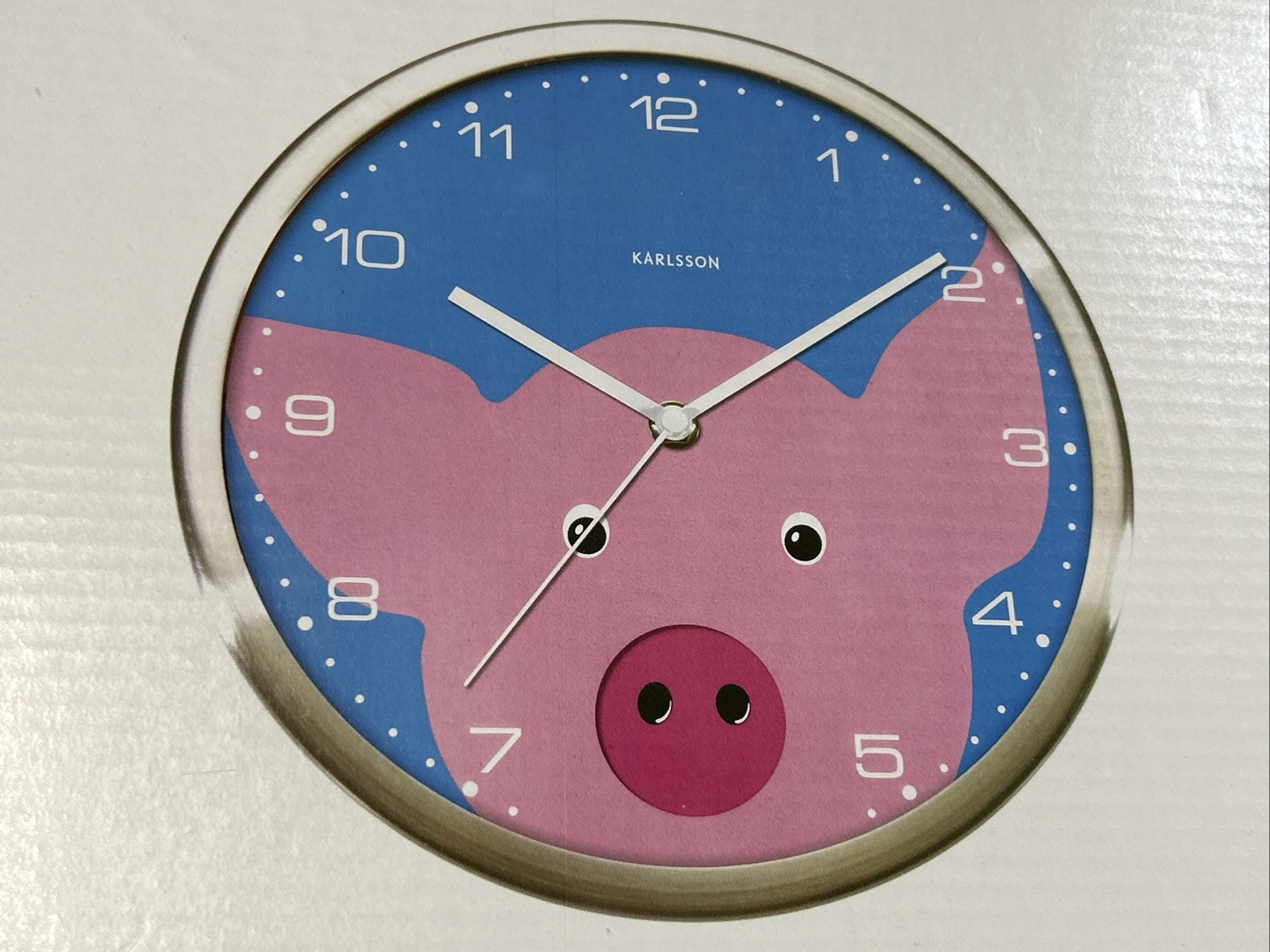 Karlsson Pig Clock NIB Retired, No Longer Available HTF! NEW!