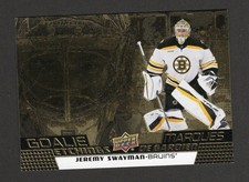 2025-26 Tim Horton's Gravure de Gardien Jerémy Swayman   GE-2