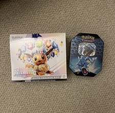 Pokemon TCG Prismatic Evolutions Elite Trainer Box ETB Hidden Fates Gyarados Tin