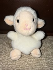Aurora Palm Pals Woolly the Lamb Plush Sheep Mini Beanie EUC NO TAG