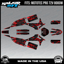 Graphics Kit for MotoTec Pro 72v 8000W (All Years) Twitch Series - RED