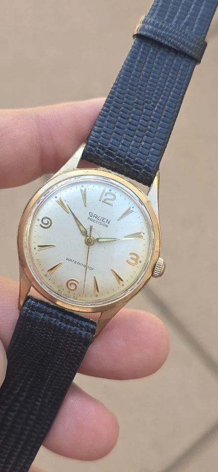 Vintage GRUEN Precision Men's 33mm Gold Plated Manual Wind Watch Cal N510 RSS - Image 2 of 4