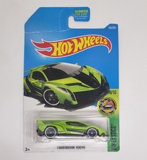 Hot Wheels 2015 HW Exotics Green Lamborghini Veneno 6/10 165/365 dmg