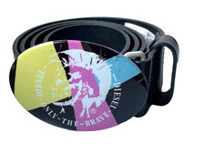 Diesel Herren Rarität Gürtel Y2K Vintage Luxus Belt  Klassiker  Rindsleder 85cm