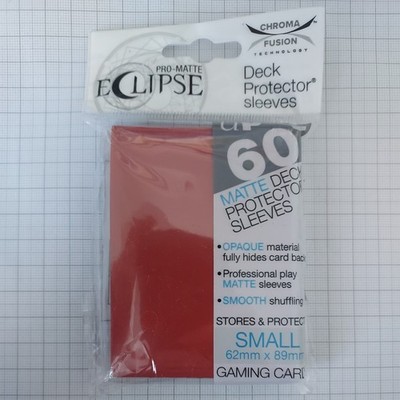 Ultra Pro Small Sleeves - PRO-Matte Eclipse - Apple Red (60 Sleeves)