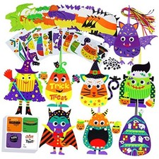 32 Sets Halloween Crafts Kits DIY Halloween Ornaments Decorations Art Sets