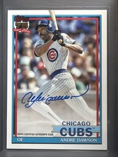 2026 Topps Series 1 - 1991 Topps Baseball Autographs Andre Dawson #91A-AD (AU)