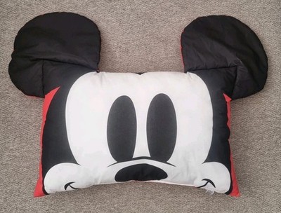 Disney Mickey Mouse Kopf geformtes Kissen Kissen Gesicht große große Ohren 33''x26''
