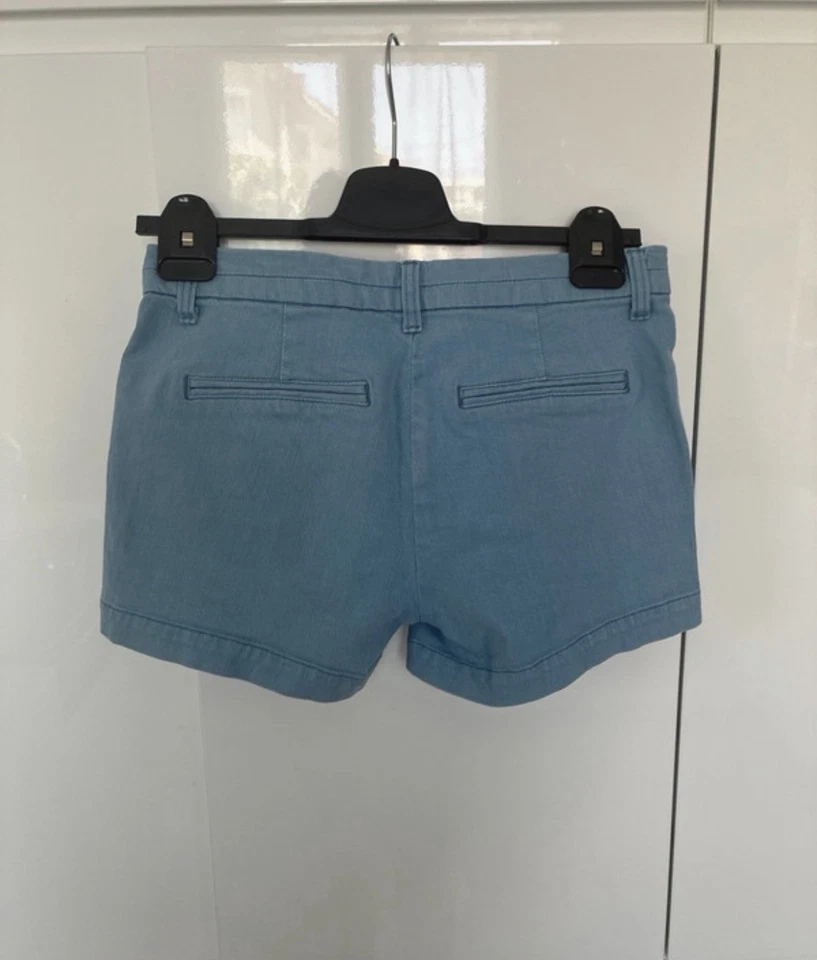 NAF NAF Short femme jean bleu uni taille 36 regular poches fermeture bouton - Photo 3/4