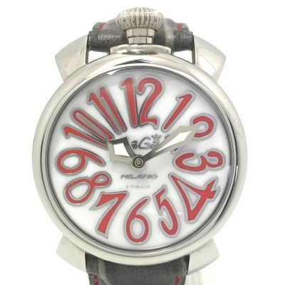 GaGa MILANO Manuale 40MM 5020.10 Quartz Mother-of-Pearl White Shell Seconds Hand