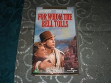 For Whom The Bell Tolls VHS Gary Cooper Ingrid Bergman Hemingway Classic