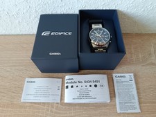 Casio Edifice Analog Herrenuhr Edelstahl silbern EFV-560D-2AVUEF …