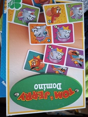 TOM & JERRY DOMINO, Legespiel für Kinder ab 4 Jahren von Klee 1989