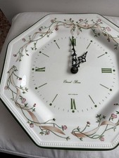 Johnson brothers eternal beau octagonal wall  clock,battery operated