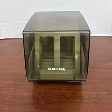 Vintage Data Case 5.25" Floppy Disk Storage Box Case Holder w/ 5 Dividers