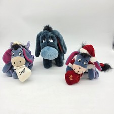 Disney Eeyore Plush Lot Sugar Plum Fairy Santa Holiday GUND Sears Winnie Pooh