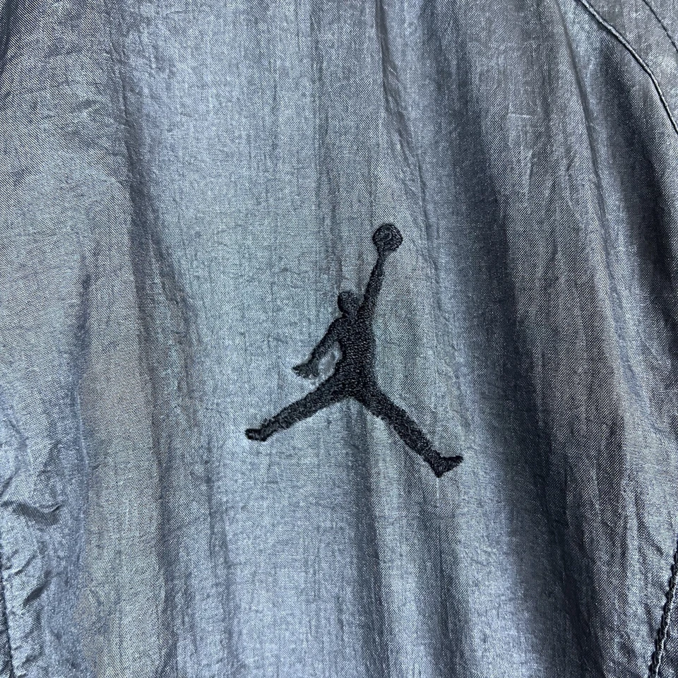 Vintage Nike Air Jordan MVP 1987 - 88 Dark Grey Windbreaker Jacket Size Large - Image 4 of 4