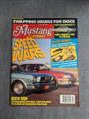 HOT ROD's Mustang & Fords Magazine July 1991 Speed Wars Discs Comet Go Fast