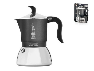 Bieltta Kaffeemaschine Fiammetta Tassen 4, Anthrazit