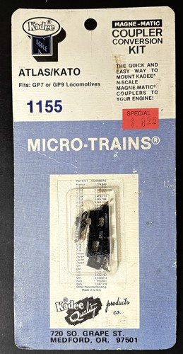 Kit de conversión de acoplador Micro-Trains escala N #1155 microtrenes nuevo en paquete | Zustand: New