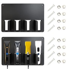 2Pcs Clipper Holders for Barbers, Barber Clipper Organizer, Hair Trimmer Stor...