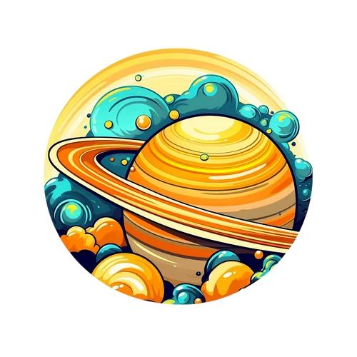 Psychedelic Magic Planet Groovy Trippy Self Adhesive Vinyl Sticker