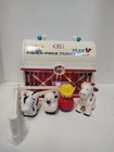 vintage fisher price play family farm Barn And Some Animals And Farmer