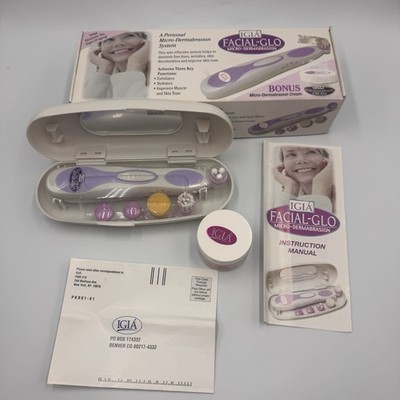 VTG 2002 IGIA Facial Glo Personal Microdermabrasion System W/5 Heads New