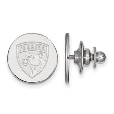 14k White Gold NHL Florida Panthers Disc Lapel or Tie Pin