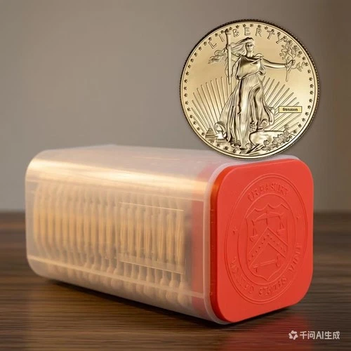 1 oz $50 Gold Eagle  - Random Date  1 Roll - 20 BU Coins in Mint Tube