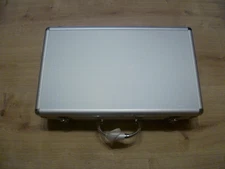 Alu Münzkoffer für 205 Münzen mit 5 Einlagen, abschließbar NEU&OVP