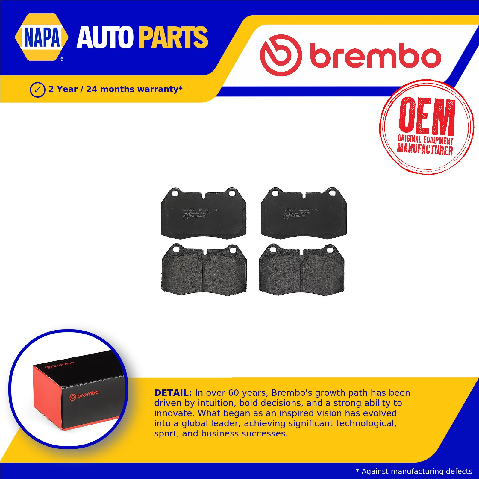 Brake Pads Set fits MASERATI SPYDER 4.2 Front 2001 on M138 Brembo 380201039 New